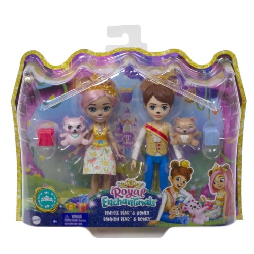 Enchantimals Królewskie Lalki Braylee & Bannon Bear Niedźwiadki 2-pak