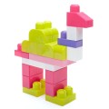 MEGA BLOKS Różowa Torba z klockami 80el.