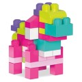 MEGA BLOKS Różowa Torba z klockami 80el.