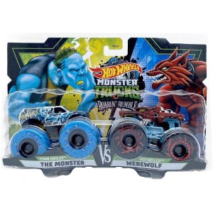 Hot Wheels Monster Trucks 2pak The Monster vs Werewolf HGM78