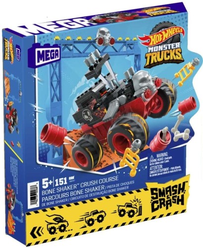 Hot Wheels HKF87 Monster Trucks Bone Shaker Kaskaderska sztuczka