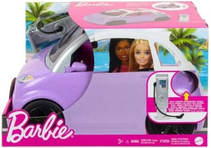 BARBIE HJV36 fioletowy samochód elektryczny z ładowaniem