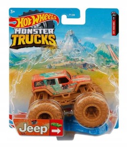 Hot Wheels FYJ44 HCP84 Pojazd Monster Truck Jeep