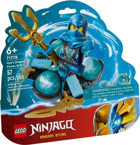 Lego 71778 Ninjago Smocza moc Nyi — driftowanie spinjitzu
