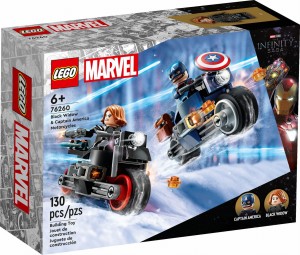 LEGO 76260 Marvel Motocykle Czarnej Wdowy i Kapitana Ameryki