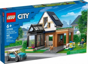 LEGO 60398 City Domek rodzinny i samochód elektryczny