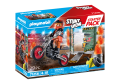 Playmobil 71256 Starter Pack Pokaz kaskaderski ze ścianą ognia