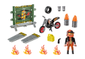 Playmobil 71256 Starter Pack Pokaz kaskaderski ze ścianą ognia (1)