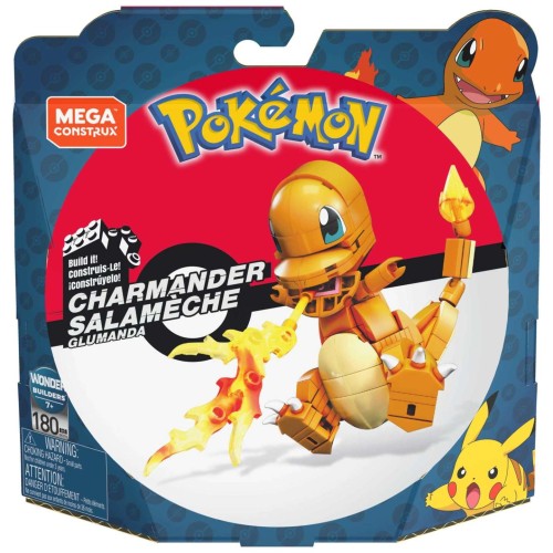 MATTEL GKY96 Mega Charmander Średni Pokemon do zbudowania
