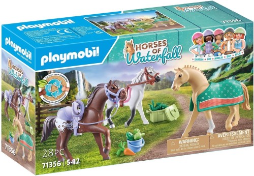 Playmobil 71356 HORSES OF WATERFALL 3 konie: Morgan, Quarter Horse i Angloarab Shagya