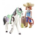 Playmobil 71358 HORSES OF WATERFALL Ellie i Sawdust ćwiczące western riding (2)