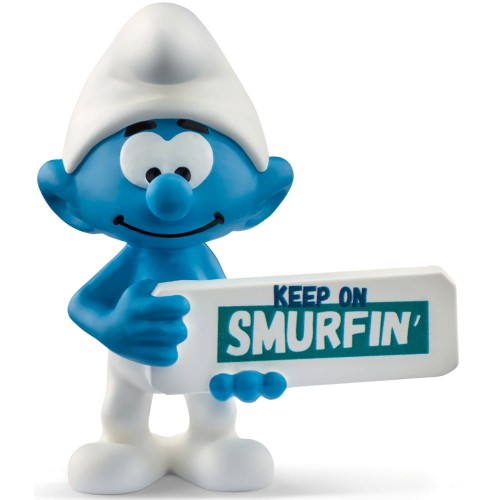 Schleich SLH 20843 Smerf ze znakiem "Keep on Smurfin"