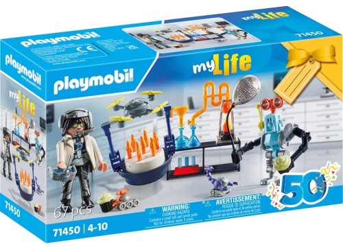 PLAYMOBIL 71450 MY LIFE Naukowiec z robotami