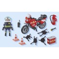 PLAYMOBIL 71466 ACTION HEROES Motocykl straży pożarnej na miejscu wypadku (2)