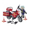PLAYMOBIL 71466 ACTION HEROES Motocykl straży pożarnej na miejscu wypadku (1)