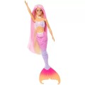 MATTEL HRP96 HRP97 BARBIE Malibu Syrenka zmieniająca kolor Jasna karnacja (1)