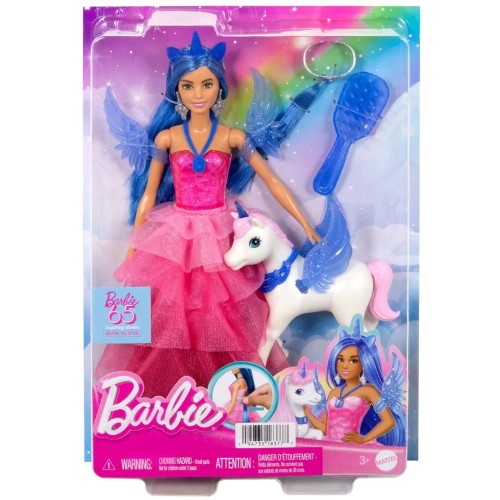 MATTEL HRR16 BARBIE Sapphire Skrzydlaty jednorożec Jubileusz 65 lat