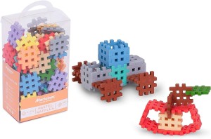 MARIOINEX KLOCKI WAFFLE MINI  pastelowe 903667 70 SZT