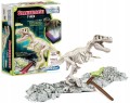 CLEMENTONI 50858 NAUKOWA ZABAWA T-Rex Fluo skamieniałości