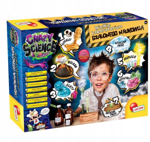 LISCIANI 68654 CRAZY SCIENCE Laboratorium Szalonego Naukowca
