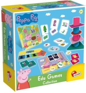 LISCIANI 86429 Świnka Peppa Kolekcja gier edukacyjnych