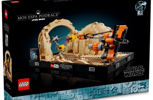 LEGO 75380 STAR WARS Diorama: Wyścig ścigaczy w Mos Espa