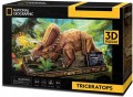 CUBIC FUN DS1052 Puzzle 3D National Geographic Triceratops