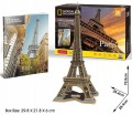 CUBIC FUN DS0998 Puzzle 3D National Geographic Paryż Wieża Eiffela (2)