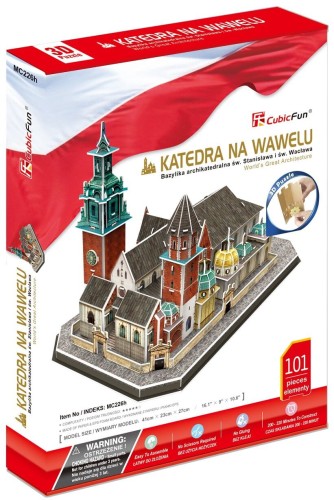CUBIC FUN 20226 Puzzle 3D Katedra na Wawelu 101 elementów
