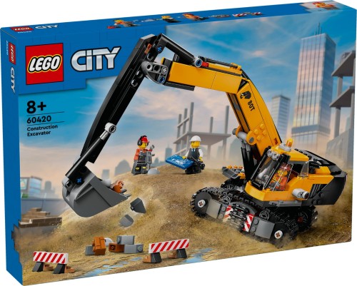 LEGO 60420 CITY Żółta koparka