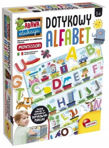 LISCIANI 72446 ZABAWA EDUKACJA Dotykowy alfabet Montessori
