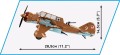 COBI 5751 HISTORICAL COLECTIONS WWII Samolot PZL.23 Karaś (5)