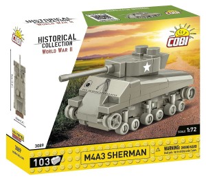 COBI 3089 HISTORICAL COLECTION Czołg M4A3 Sherman