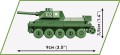 COBI 3088 HISTORICAL COLECTION Czołg T-34/76 (5)