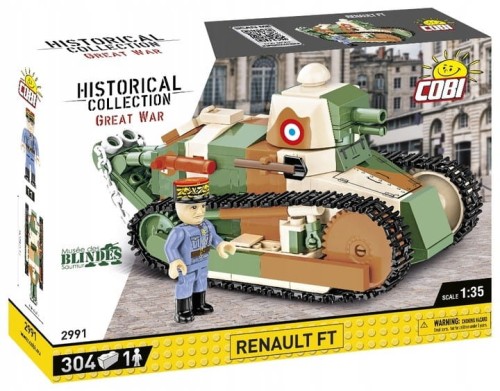 COBI 2991 Historical Collection Great War Francuski czołg Renault FT