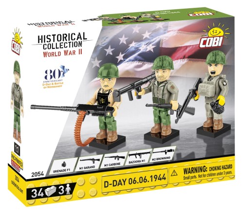 COBI 2054 HISTORICAL COLLECTION D-Day 06.06.1944 Figurki żołnierzy