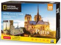 CUBIC FUN DS0986H Puzzle 3D NATIONAL GEOGRAPHIC Katedra Notre-Dame de Paris