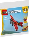 LEGO 30669 CREATOR 3 w 1 Polybag Kultowy czerwony samolot