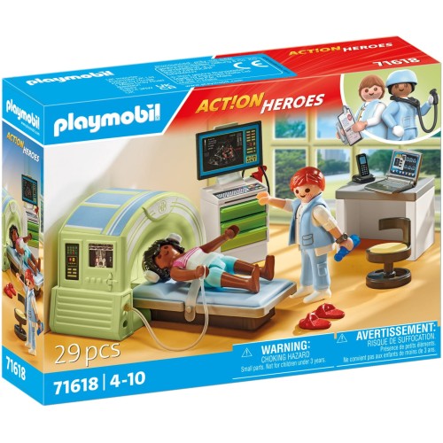 PLAYMOBIL 71618 ACTION HEROES Pacjent podczas rezonansu magnetycznego