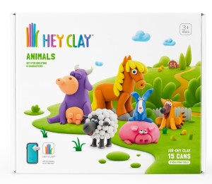 HEY CLAY HCL15012 Masa plastyczna Zwierzęta 15 puszek