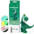 HEY CLAY HCL30073 Dinozaury Tyranozaur 3 puszki (1)