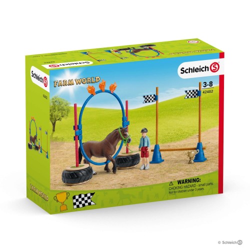 SCHLEICH 42482 Wyścig zręcznościowy dla kuców