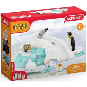 SCHLEICH SLH 42661 WILD LIFE Zabawa rodziny pingwinów