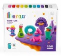 HEY CLAY HCL15018 Masa plastyczna POTWORY 15 pojemników