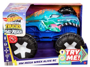 HOT WHEELS JBD90 MONSTER TRUCK Mega Wrex Alive zdalnie sterowany
