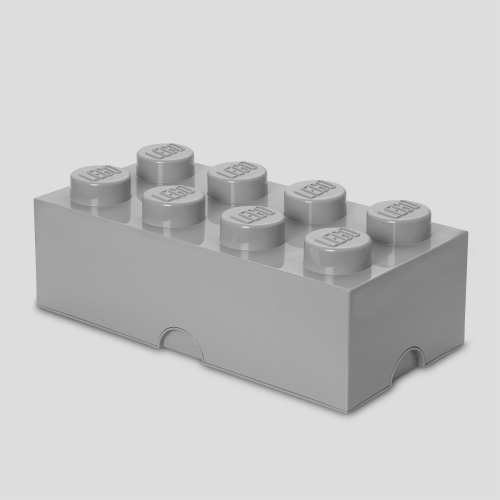 LEGO POJEMNIK NA KLOCKI 8 SZARY