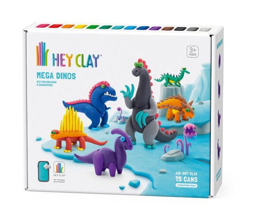 HEY CLAY Mega Dinos zestaw z akcesoriami
