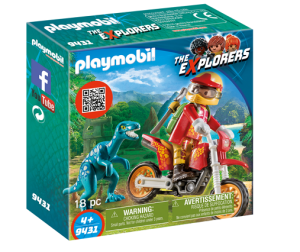 PLAYMOBIL 9431 Rower motocrossowy z raptorem