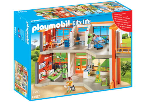 PLAYMOBIL 6657 Szpital dziecięcy z wyposażeniem