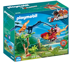 PLAYMOBIL 9430 Helikopter z pterodaktylem